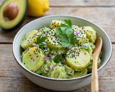 Potato salad with avocado