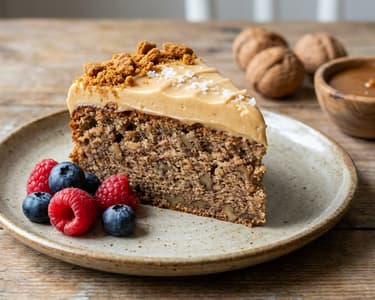 Walnut Cake with Salted Caramel