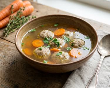 Vývar s játrovými knedlíčky