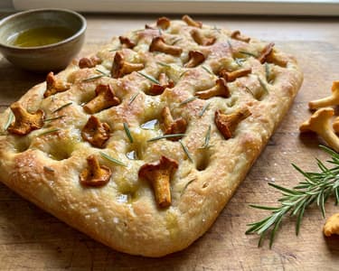 Focaccia s liškami a rozmarýnem