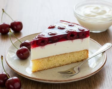 Višňový dort z kysané smetany