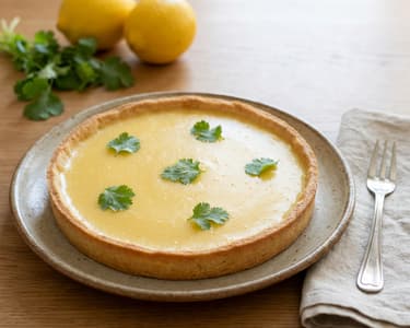 Citronový koláč s koriandrem