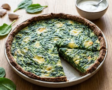 Špenátový quiche 