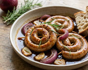 Vinná klobása na černém pivu