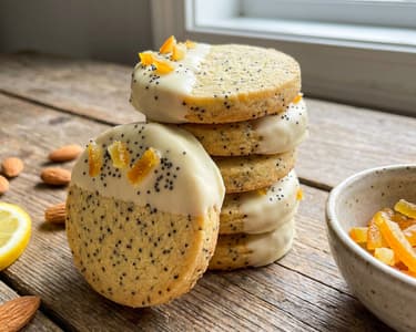 Poppy Seed and Lemon Shortbread
