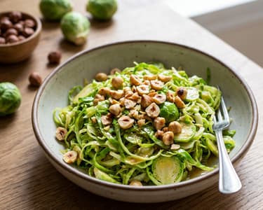 Warm Brussels Sprout Salad