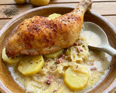 Kuře zelí brambory