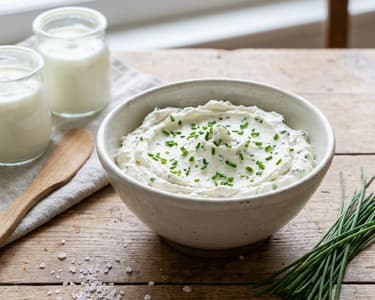 Lučina and chive spread