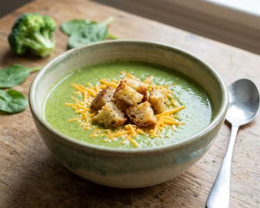 Brokolicový krém s čedarem