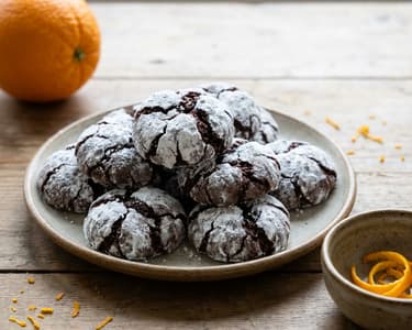 Orange Crinkle Cookies