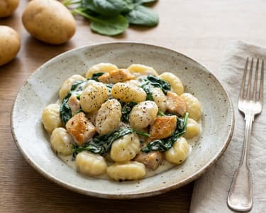 Gnocchi with Spinach and Chicken