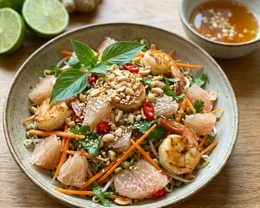 Pomelo salát s krevetami 