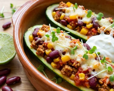 Zapečená cuketa s tempehem