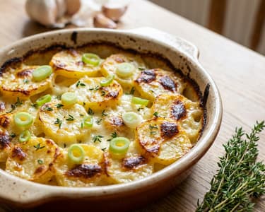 Gratinované brambory s ovčím sýrem