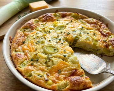 Frittata s pórkem