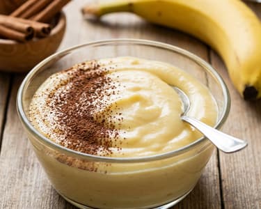 Banánový pudink bez vajec