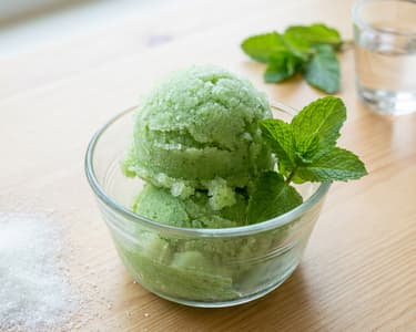 Mátový sorbet