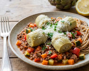 Artyčoky s masovou směsí 