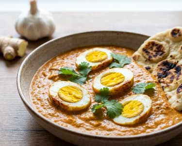 Tikka masala omáčka s vejcem