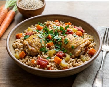 Pilaf z kuřecích stehen