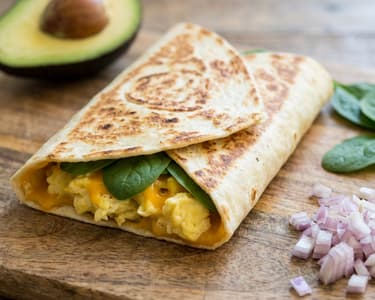 Snídaňové zapečené tortilly