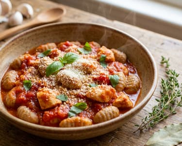 Gnocchi s rajčatovou omáčkou
