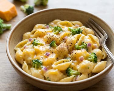Sýrové těstoviny s brokolicí