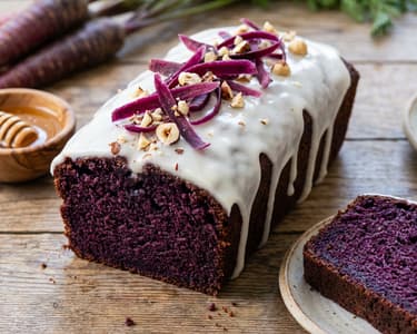 Chlebíček z fialové mrkve