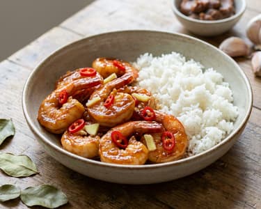 Krevety s tamarindovou omáčkou