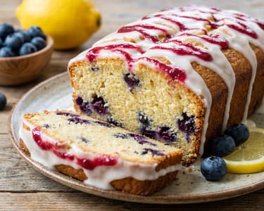 Citronový chlebíček s borůvkami