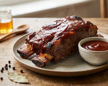 Hovězí žebra s BBQ omáčkou 