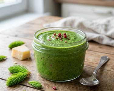 Pesto ze smrkových výhonků
