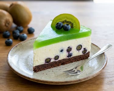 Kiwi cheesecake