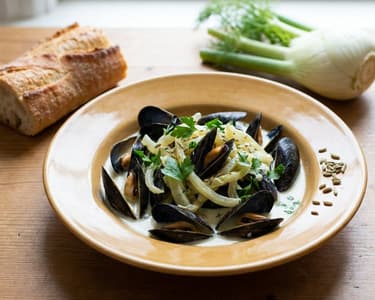 Mussels with Cream