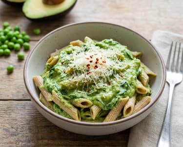 Zelené avokádové těstoviny