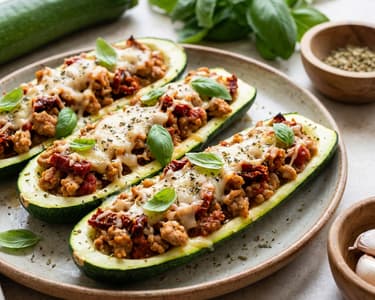 Zapečená cuketa s mletým masem