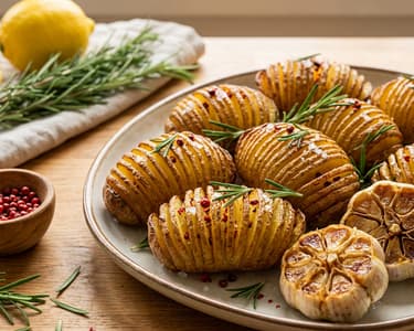 Švédské pečené brambory Hasselback