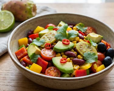Mexican Salad with Prickly Pears