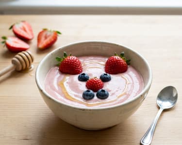 Tvarohový krém s ovocem