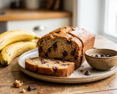 Banánový chlebíček s čokoládou