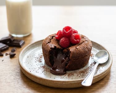 Čokoládový lava dezert