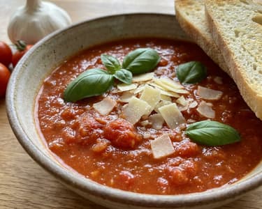 Tomato soup with basil