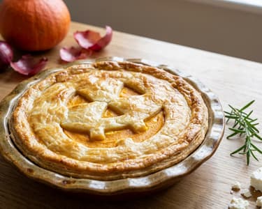 Dýňový halloweenský koláč