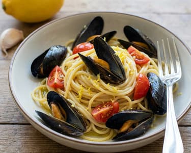 Špagety se slávkami