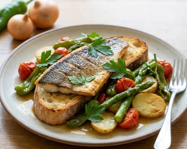 Sea Bream with Vegetables