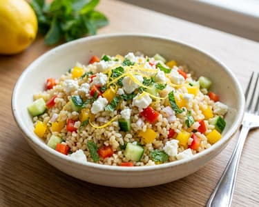 Bulgurový salát se sýrem feta