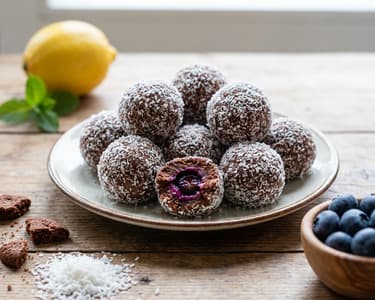 Lactose-free Cocoa Balls with a Surprise