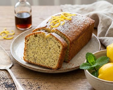 Lightened Lemon Poppy Seed Loaf