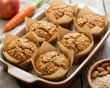 Mrkvovojablečné muffiny