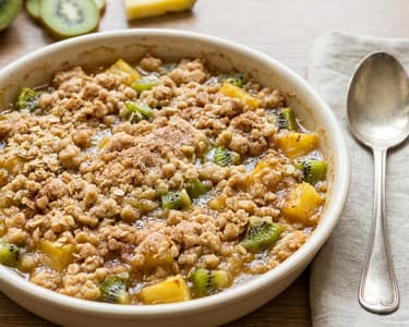 Crumble s exotickým ovocem